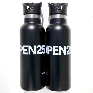 lot of 2 eBay Open25 Water Bottle 17 oz Black Stainless Steel black eBayana swag